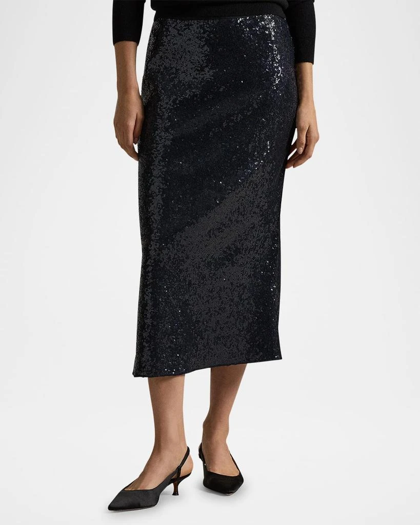 商品Ralph Lauren|Sequin Stretch Mesh Midi Skirt,价格¥3092,第4张图片详细描述