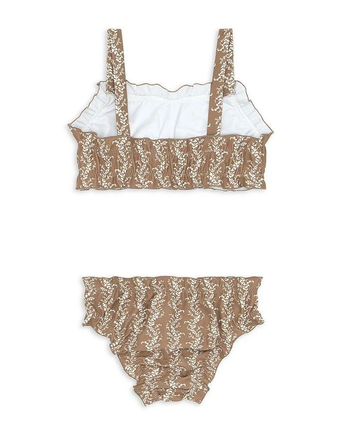 商品Minnow|Girls' Almond Vine Floral Ruffle Two Piece Swimsuit - Little Kid, Big Kid,价格¥479,第2张图片详细描述