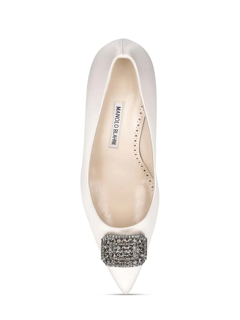 商品Manolo Blahnik|90mm Floritanuhi Satin Pumps,价格¥7547,第4张图片详细描述