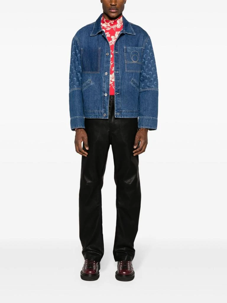 商品MARINE SERRE|DENIM BOXY JACKET,价格¥3936,第3张图片详细描述