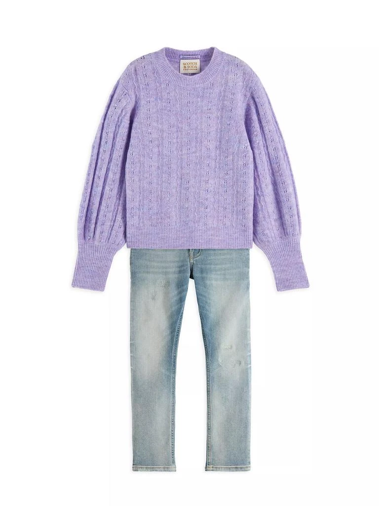 商品Scotch & Soda|Little Girl's & Girl's Voluminous Sleeve Sweater,价格¥396,第2张图片详细描述