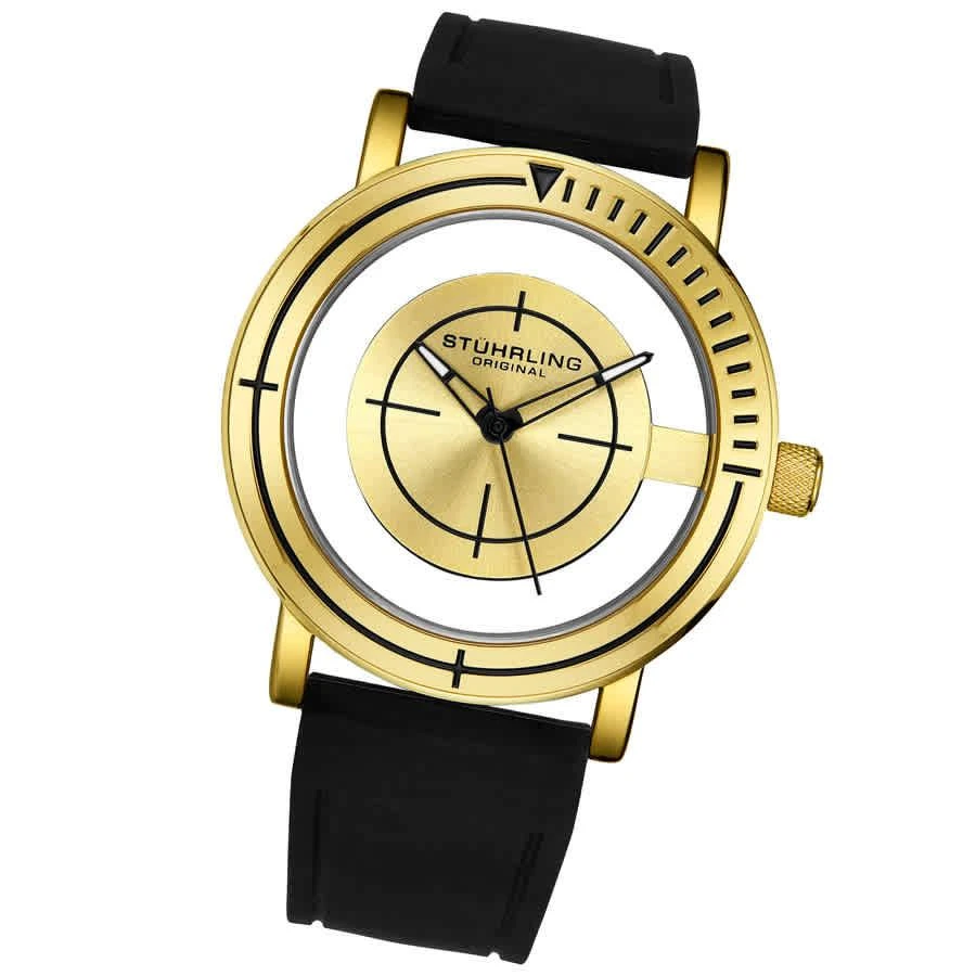 商品Stuhrling Original|Aviator Quartz Gold Dial Men's Watch M16255,价格¥708,第2张图片详细描述