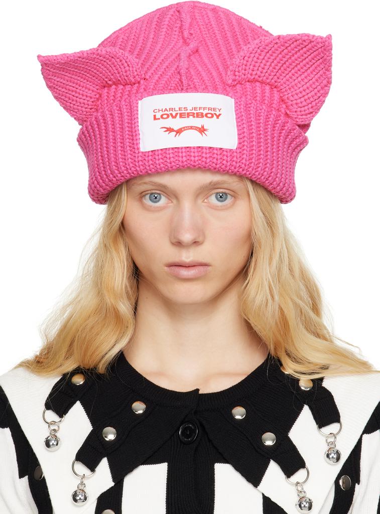 CHARLES JEFFREY LOVERBOY PUNK EARS ビーニー Charles Jeffrey LOVERBOY SSENSE Exclusive Black Punk Ears