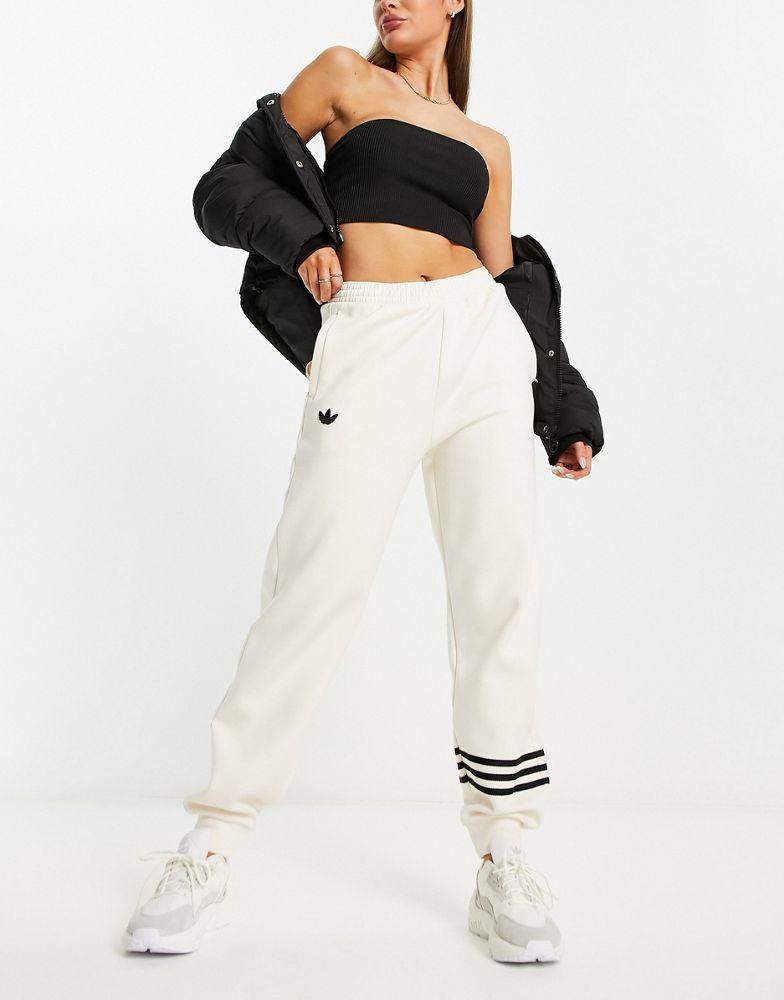 商品Adidas|adidas Originals neuclassics joggers in off white,价格¥558,第1张图片