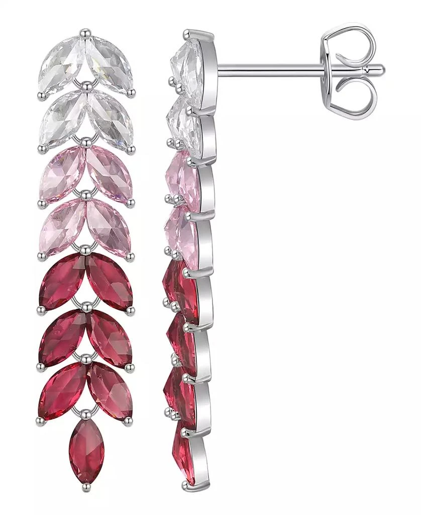 商品Macy's|Cubic Zirconia Leaf Drop Earrings,价格¥117,第1张图片