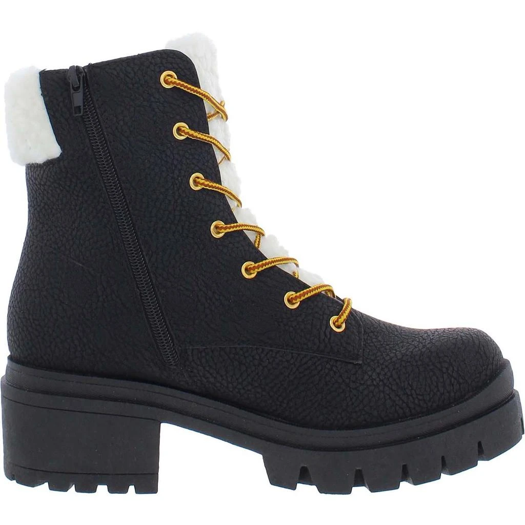 商品Juicy Couture|Juicy Couture Womens Ceress Faux Shearling Lace-Up Hiking Boots,价格¥236,第3张图片详细描述