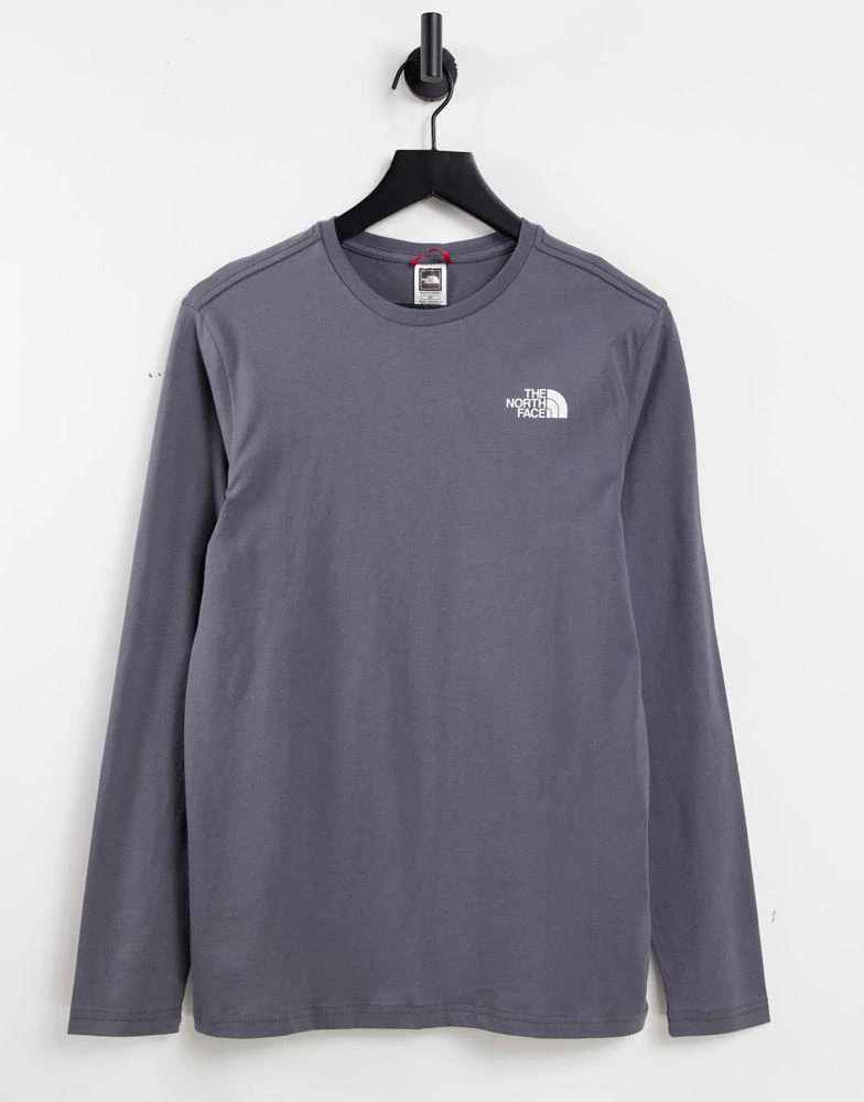 商品The North Face|The North Face Collage long sleeve t-shirt in grey Exclusive at ASOS,价格¥231,第3张图片详细描述