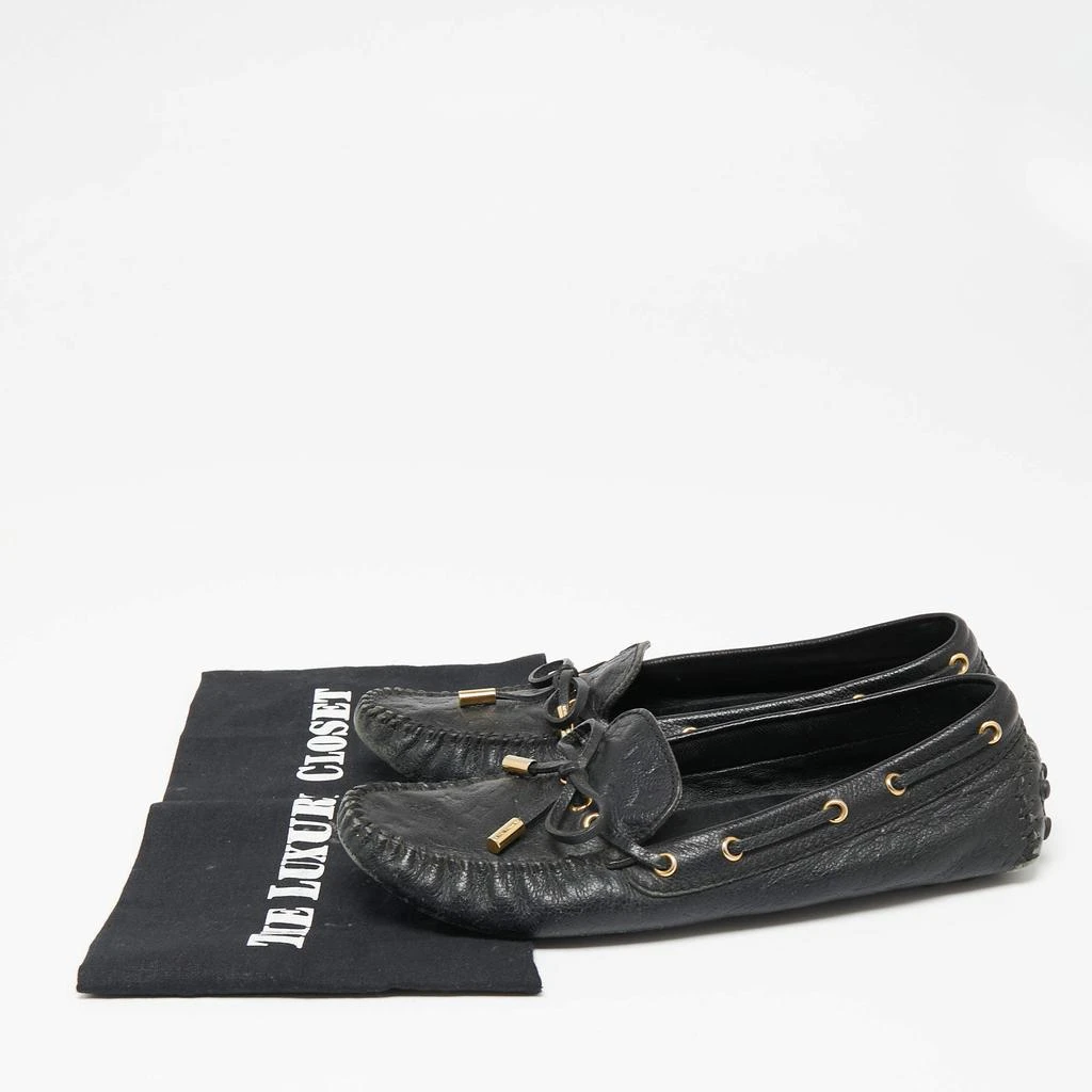 Louis Vuitton Black Monogram Empreinte Leather Gloria Loafers Size 37.5 商品