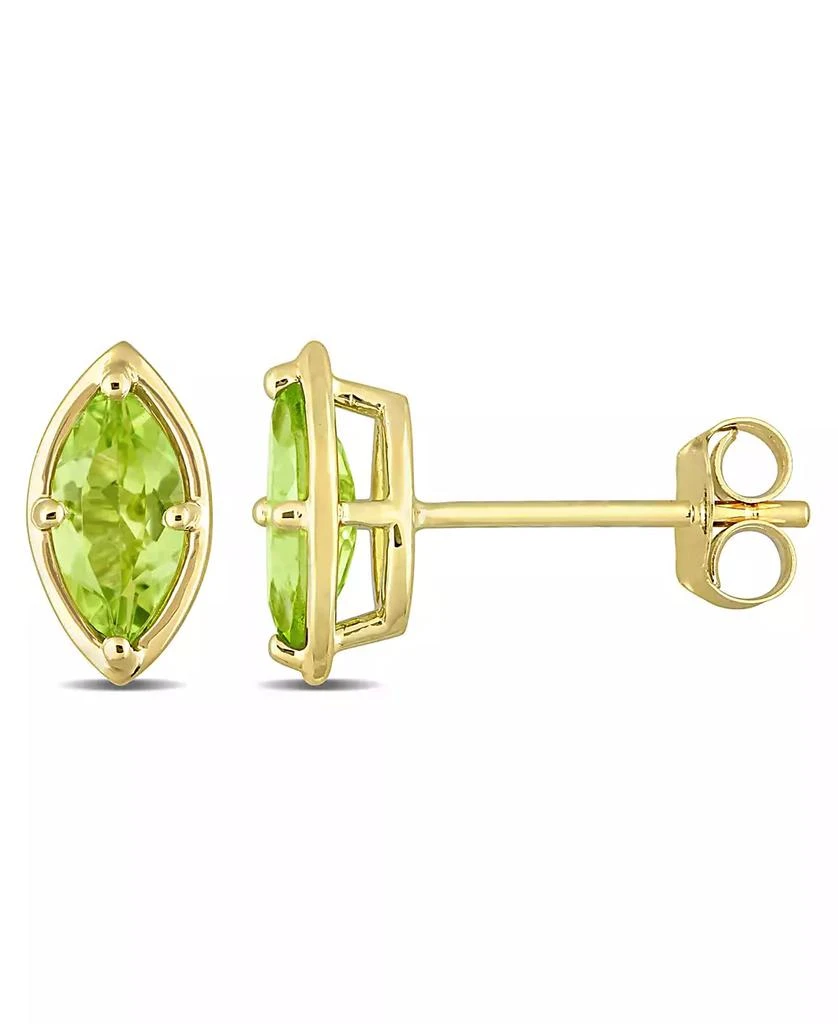 商品Macy's|Peridot (4/5 ct. t.w.) Marquise Stud Earrings in 14k Yellow Gold,价格¥2225,第1张图片