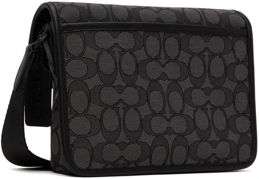商品Coach|Gray & Black League Hybrid Bag,价格¥1409,第3张图片详细描述