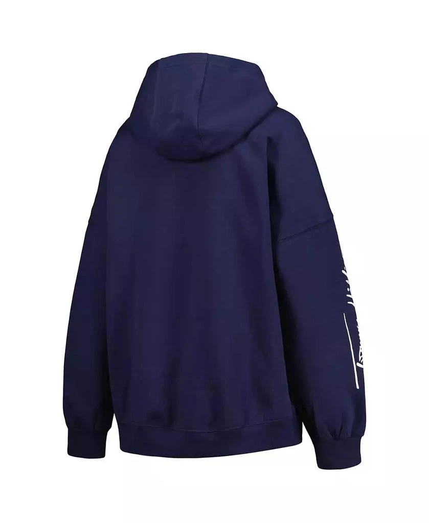 商品Tommy Hilfiger|Women's College Navy Seattle Seahawks Becca Drop Shoulder Pullover Hoodie,价格¥502,第2张图片详细描述