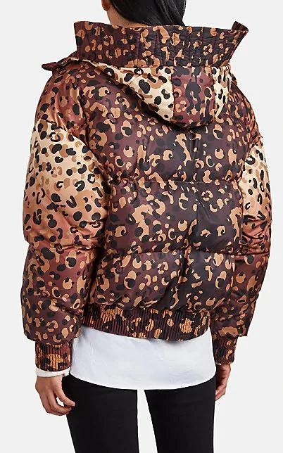商品IENKI IENKI|Dunlope Leopard-Print Down Puffer Jacket,价格¥5575,第3张图片详细描述