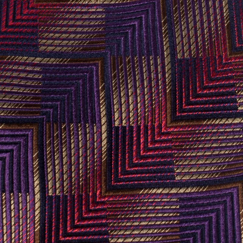 商品[二手商品] Prada|Prada Multicolor Geometric Pattern Silk Jacquard Classic Tie ,价格¥806,第2张图片详细描述