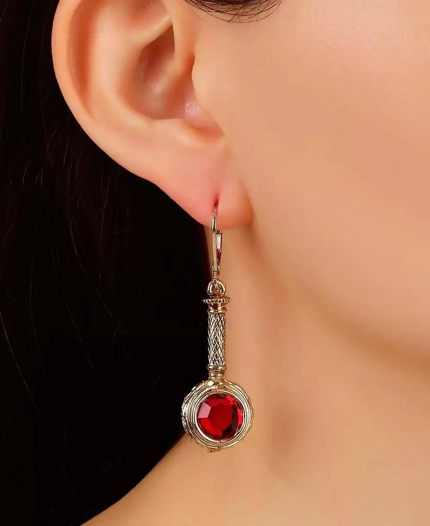 商品2028|Crystal Magnifier Shape Earrings,价格¥357,第3张图片详细描述