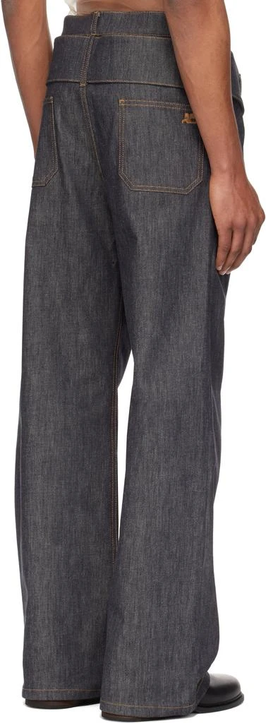 商品Courrèges|Gray Double Belt Denim Jeans,价格¥9750,第3张图片详细描述