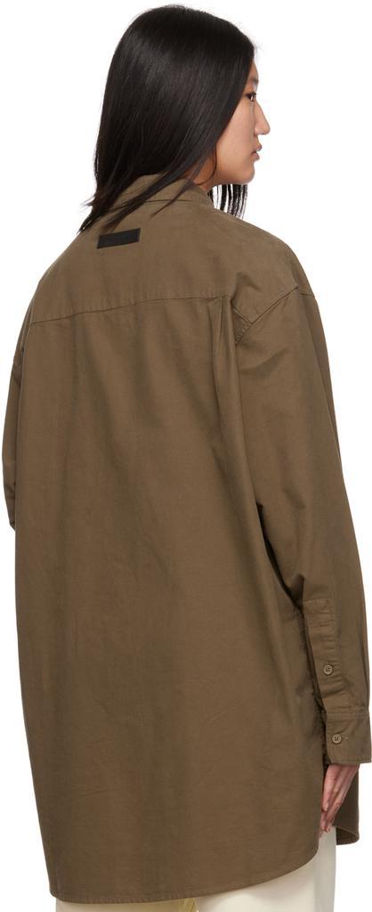 商品Essentials|Brown Buttoned Shirt,价格¥700,第5张图片详细描述