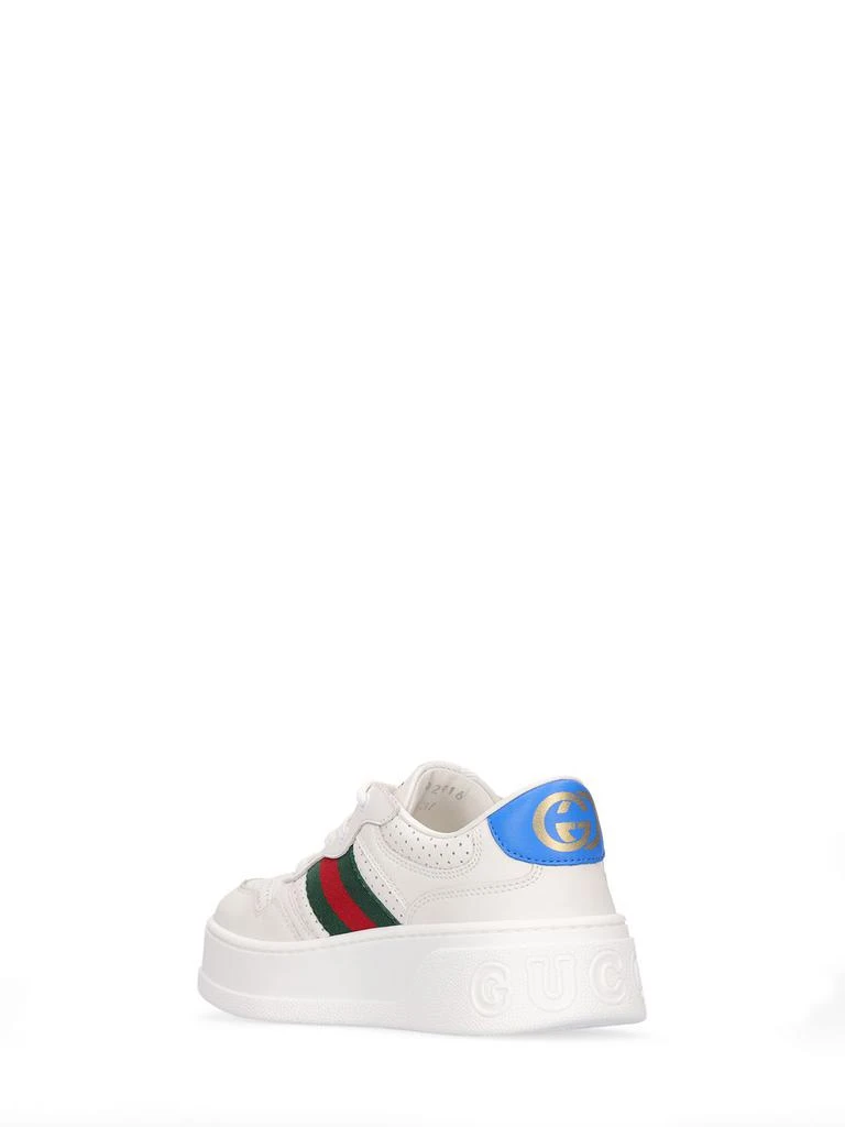 商品Gucci|Chunky B Leather Sneakers,价格¥4010,第3张图片详细描述