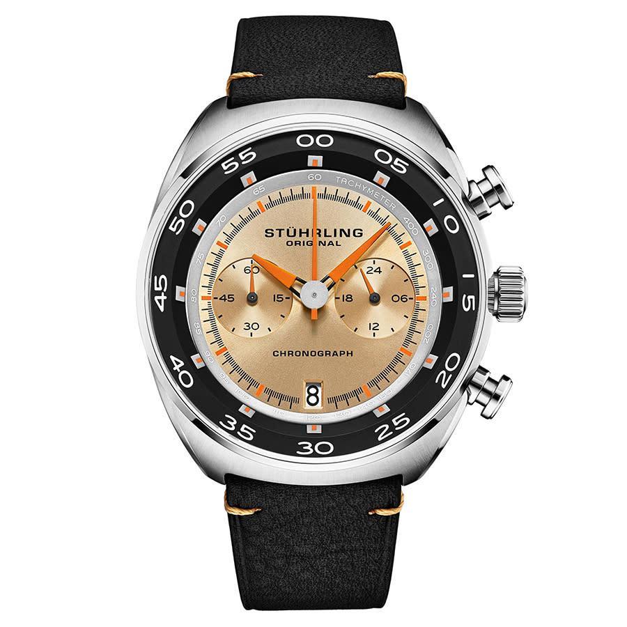 商品Stuhrling Original|Monaco Quartz White Dial Mens Watch M13562,价格¥767,第1张图片