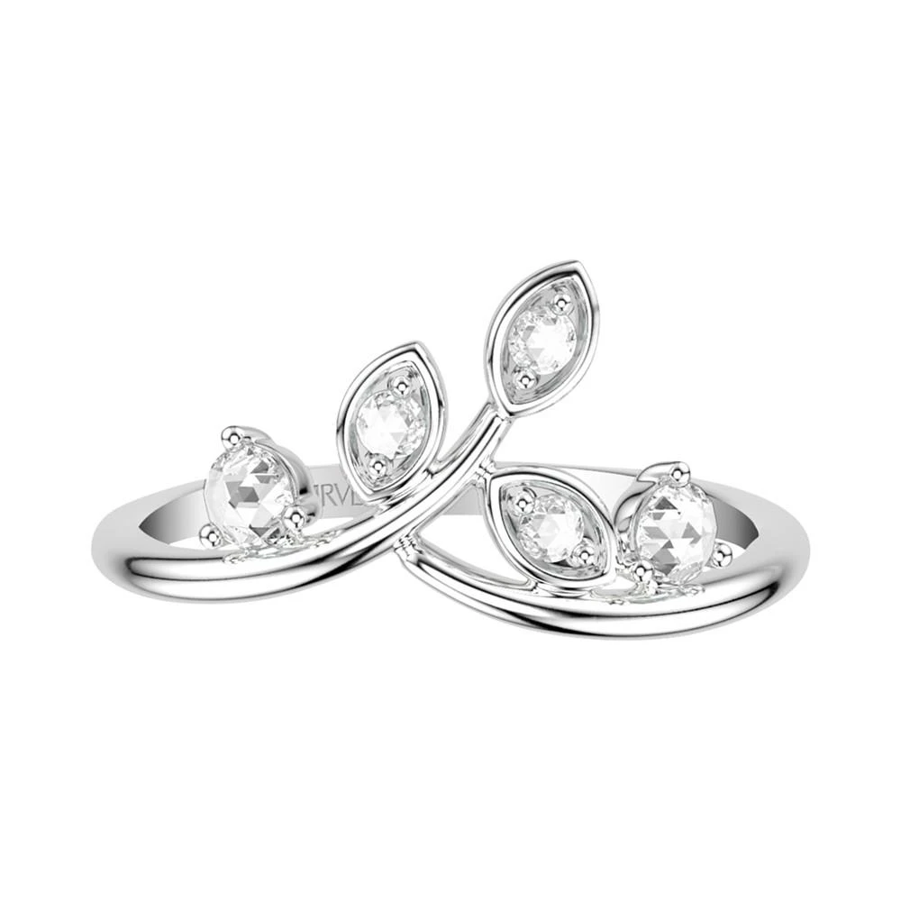 商品ArtCarved|Art Carved Diamond Rose-Cut Leaf Wedding Band (1/5 ct. t.w.) in 14k White, Yellow or Rose Gold,价格¥6734,第3张图片详细描述