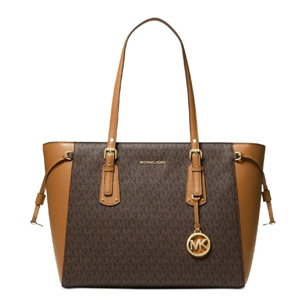 商品Michael Kors|Michael Kors Voyager MK Signature VC TZ La To Work School Tote Shoulder Bag,价格¥2393,第4张图片详细描述