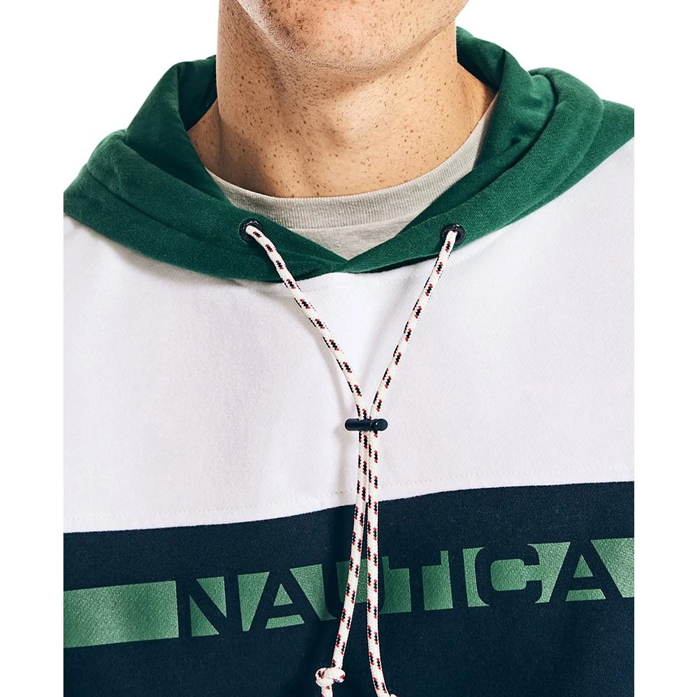 商品Nautica|Men's Sustainably Crafted Chest-Stripe Hoodie,价格¥267,第4张图片详细描述