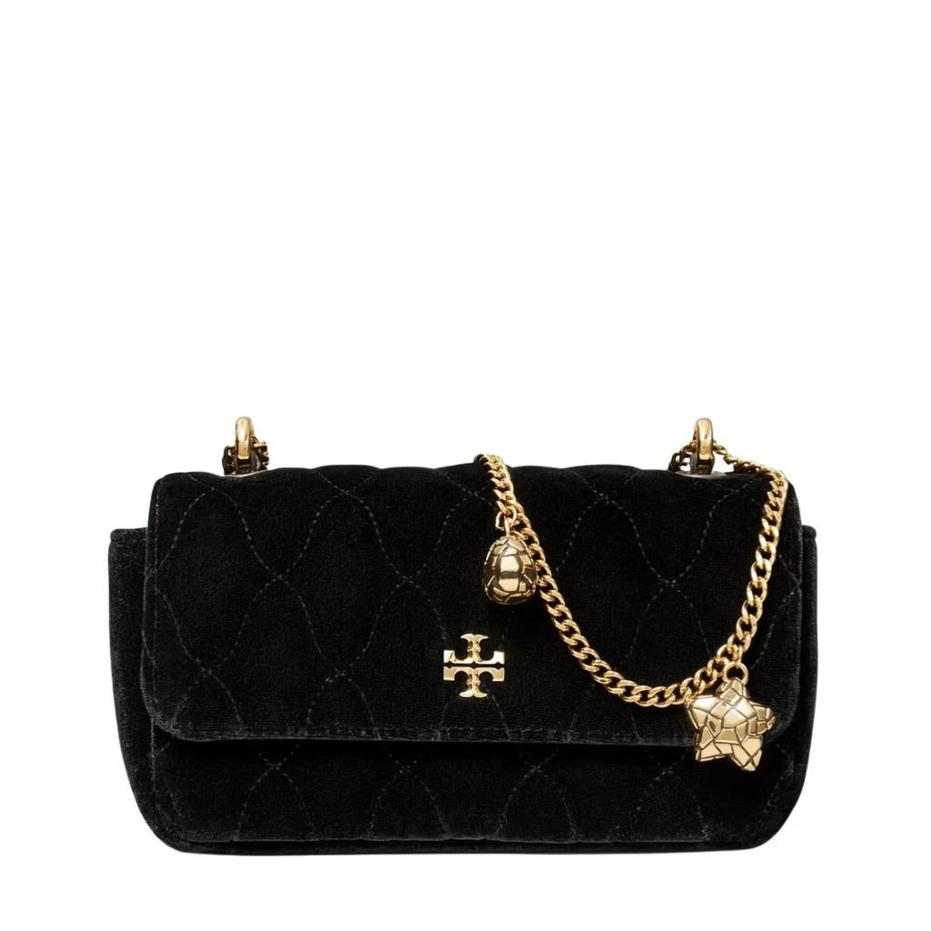 商品Tory Burch|Kira Velvet Mini Flap Bag In Black,价格¥2393,第1张图片