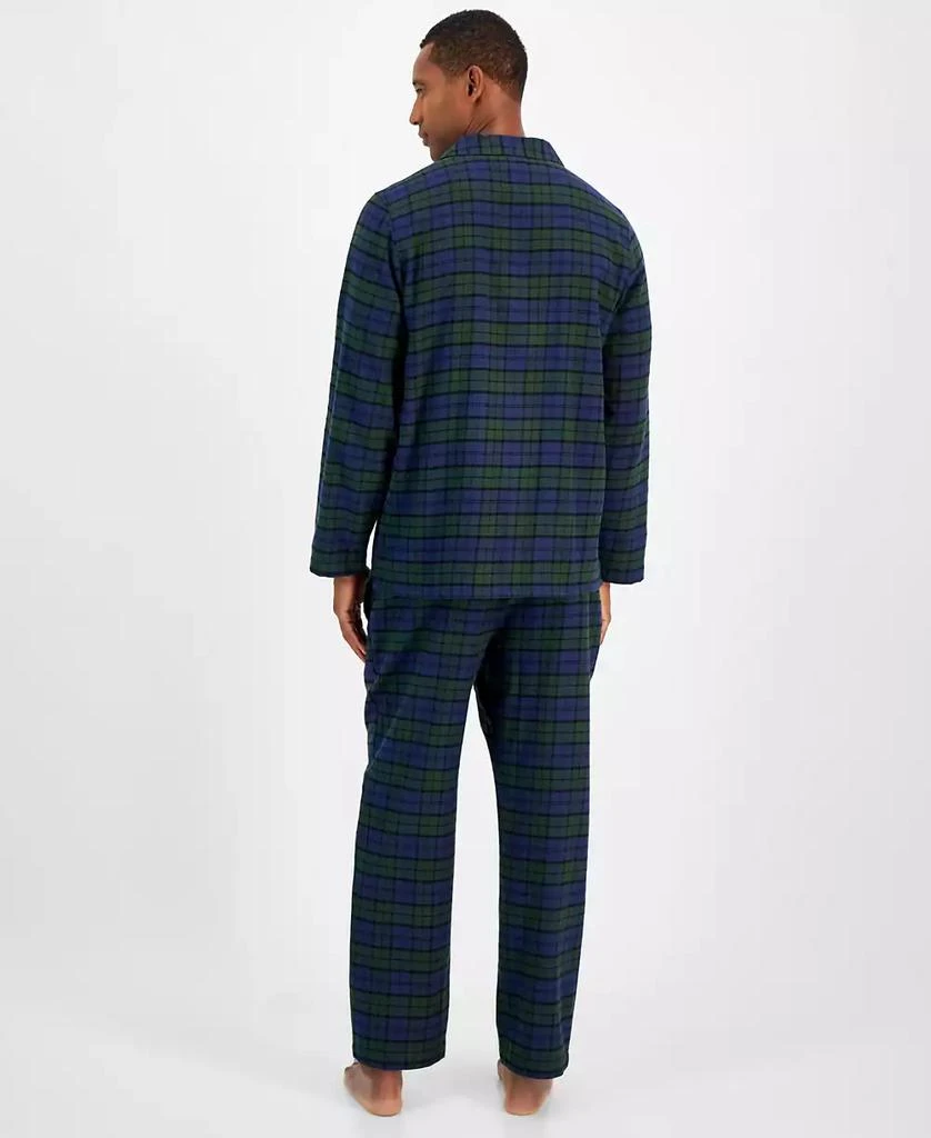 商品Club Room|Men's 2-Pc. Sato Plaid Flannel Pajama Set, Created for Macy's,价格¥179,第2张图片详细描述