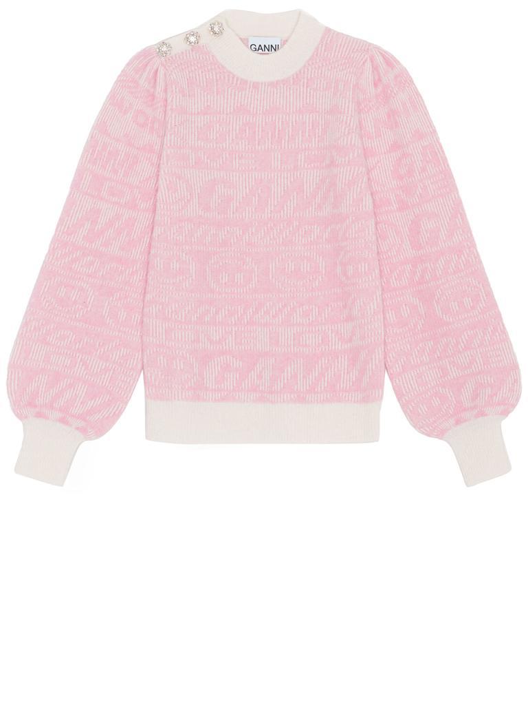 商品Ganni|Pink jumper with buttons,价格¥1717,第1张图片