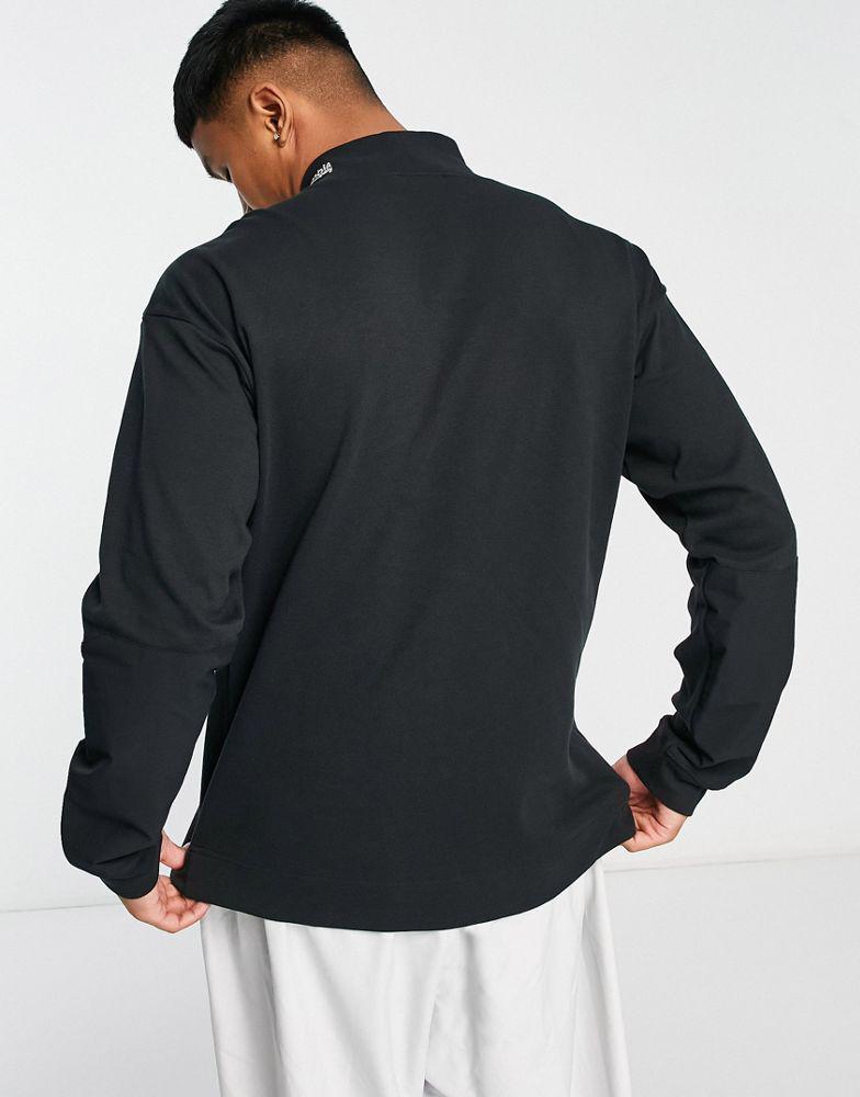 Columbia Ballistic Ridge high neck heavyweight long sleeve t-shirt in black商品第2张图片规格展示