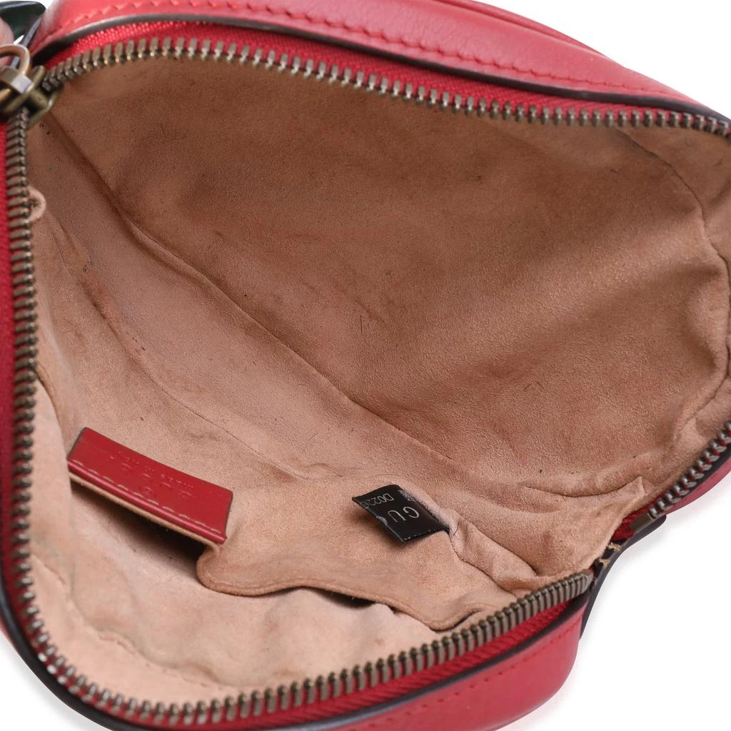 商品[二手商品] Gucci|Gucci Red Matelasse Calfskin Marmont Belt Bag 95,价格¥9532,第3张图片详细描述