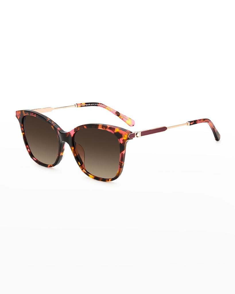 商品Kate Spade|dalilas square acetate/stainless steel sunglasses,价格¥715,第4张图片详细描述