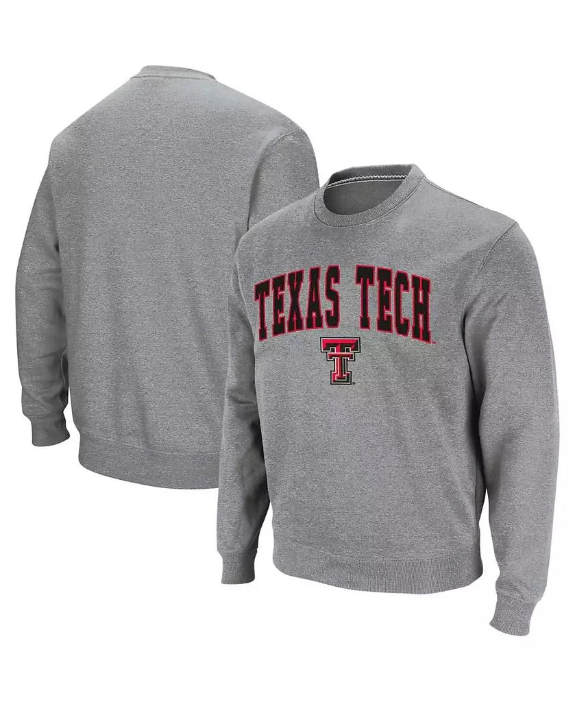 商品Colosseum|Men's Texas Tech Red Raiders Arch and Logo Crew Neck Sweatshirt,价格¥298,第1张图片