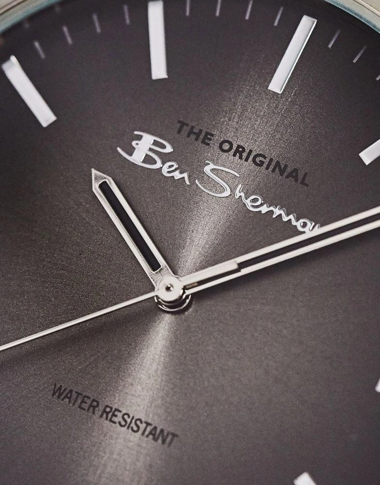 商品Ben Sherman|Ben Sherman minimal dial watch in black and silver,价格¥159,第3张图片详细描述