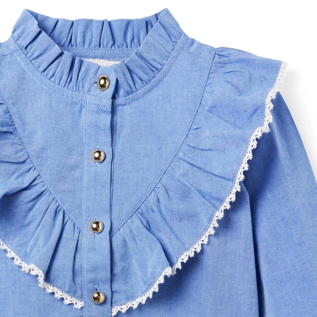 商品Janie and Jack|Chambray Blouse (Toddler/Little Kids/Big Kids),价格¥354,第3张图片详细描述