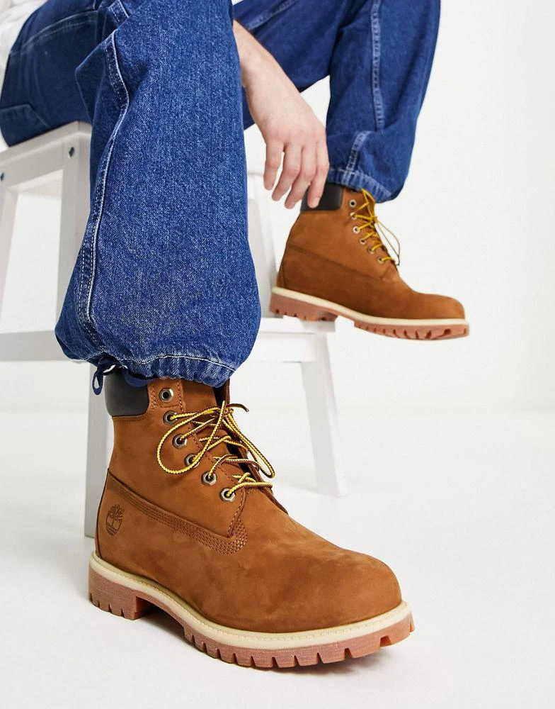 Timberland premium 6 inch boots in rust nubuck 价格¥1718 | 别样海外购