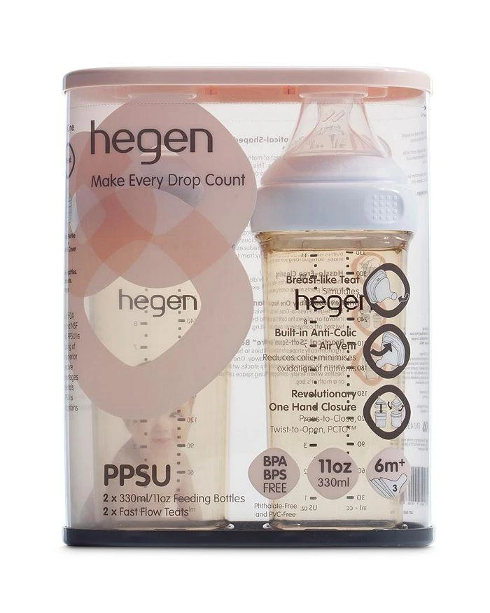 商品Hegen|11oz Feeding Bottle 2 Pk,价格¥354,第2张图片详细描述