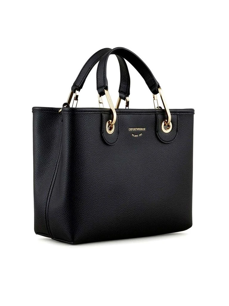 商品Emporio Armani|Emporio armani women's black polyurethane tote,价格¥3347,第3张图片详细描述