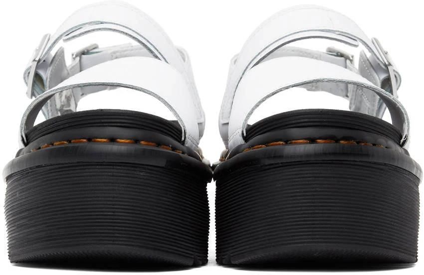 商品Dr. Martens|White Voss Quad Strap Platform Sandals,价格¥457,第2张图片详细描述