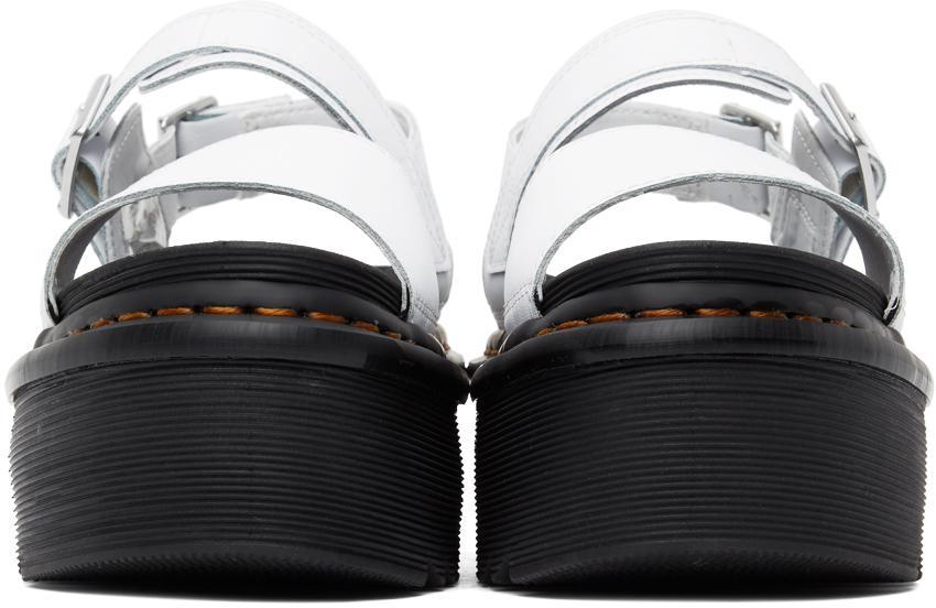商品Dr. Martens|White Voss Quad Strap Platform Sandals,价格¥907,第4张图片详细描述