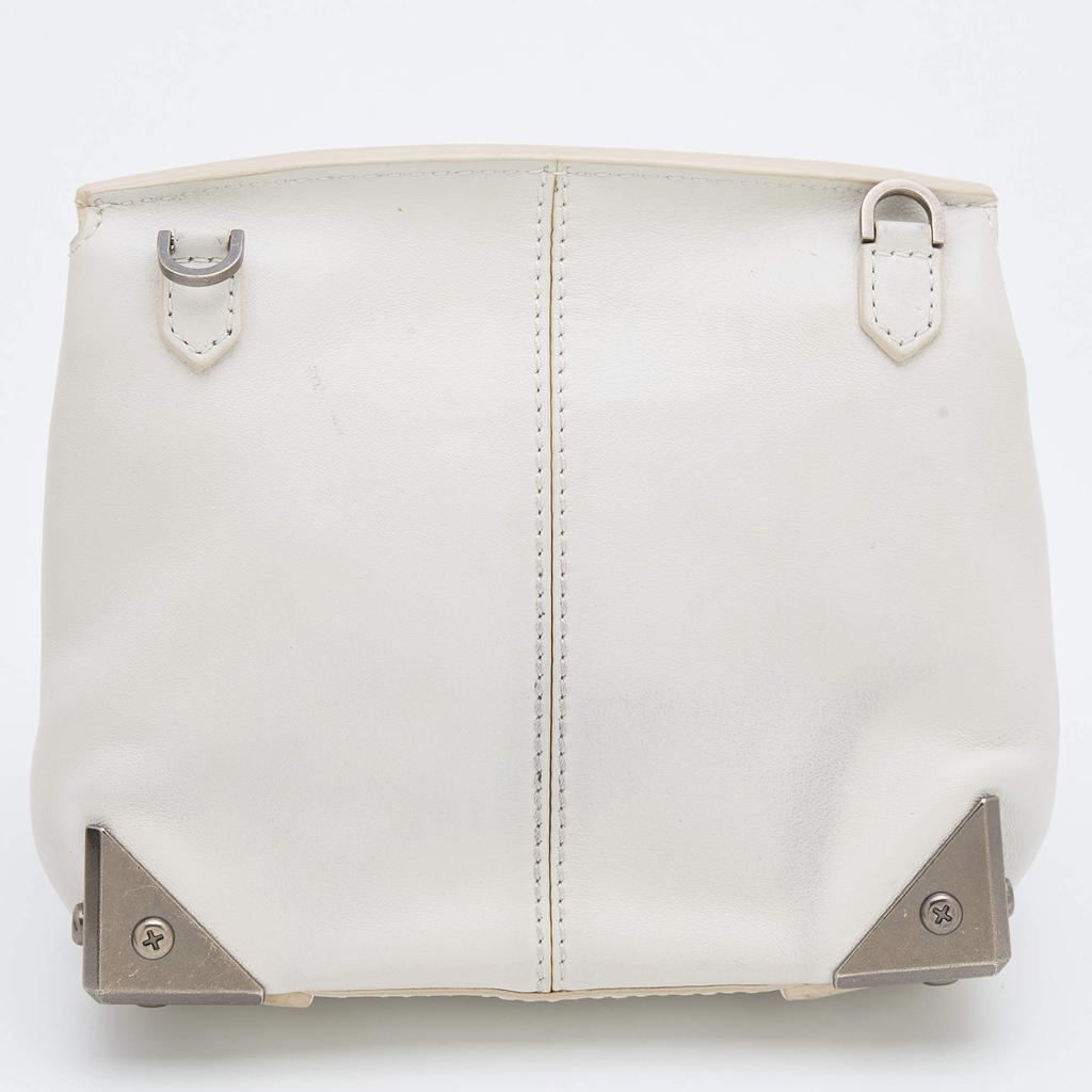 商品[二手商品] Alexander Wang|Alexander Wang White Leather Small Marion Shoulder Bag,价格¥1168,第6张图片详细描述