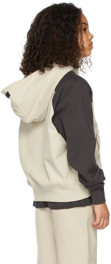 商品Essentials|Kids Beige Colorblock Raglan Hoodie,价格¥198,第4张图片详细描述