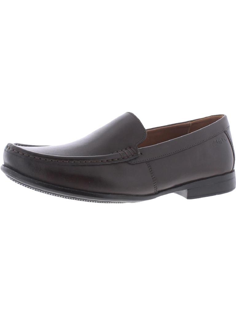 商品Clarks|Claude Plain Mens Leather Slip On Loafers,价格¥524,第1张图片