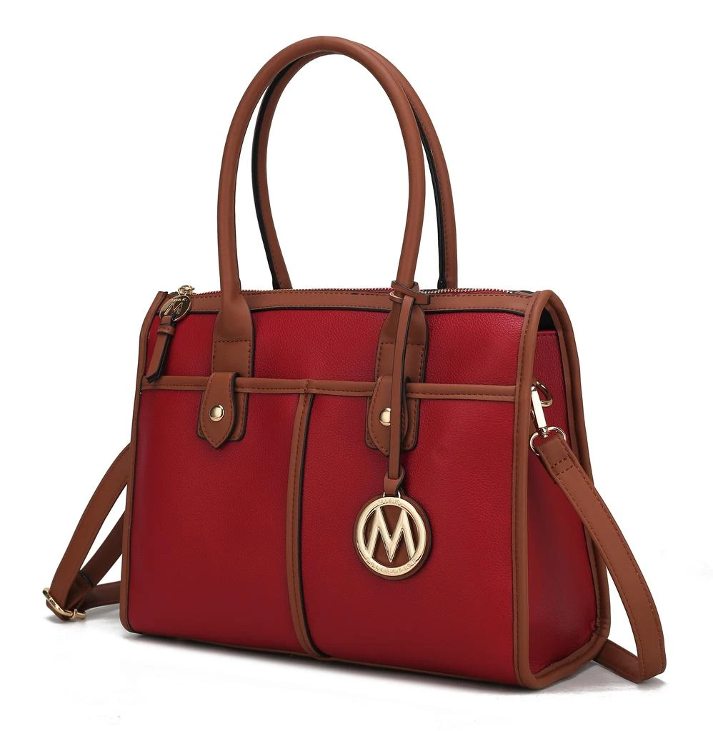 Livia Vegan Leather Satchel Handbag 商品