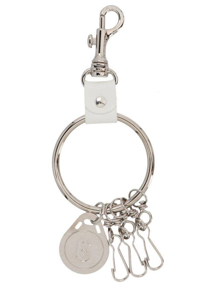 商品MM6|MM6 Maison Margiela Logo Engraved Key Ring,价格¥1410,第1张图片