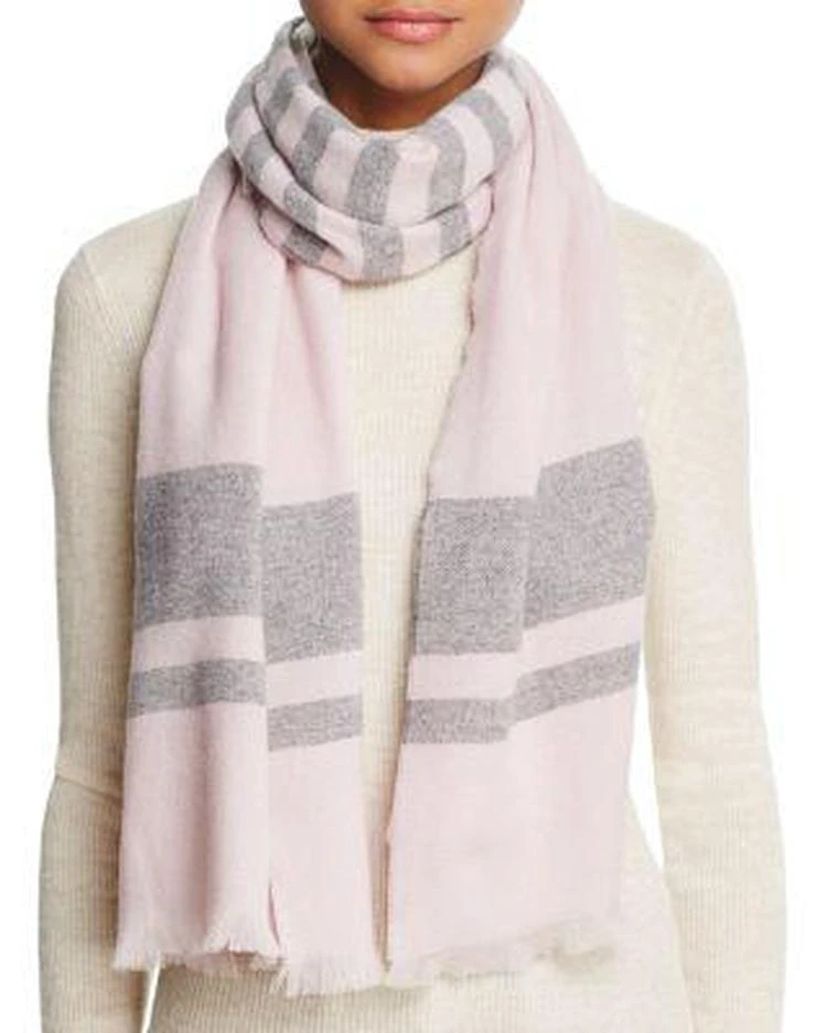 商品Bloomingdale's|Lightweight Striped Cashmere Scarf - 100% Exclusive,价格¥620,第1张图片