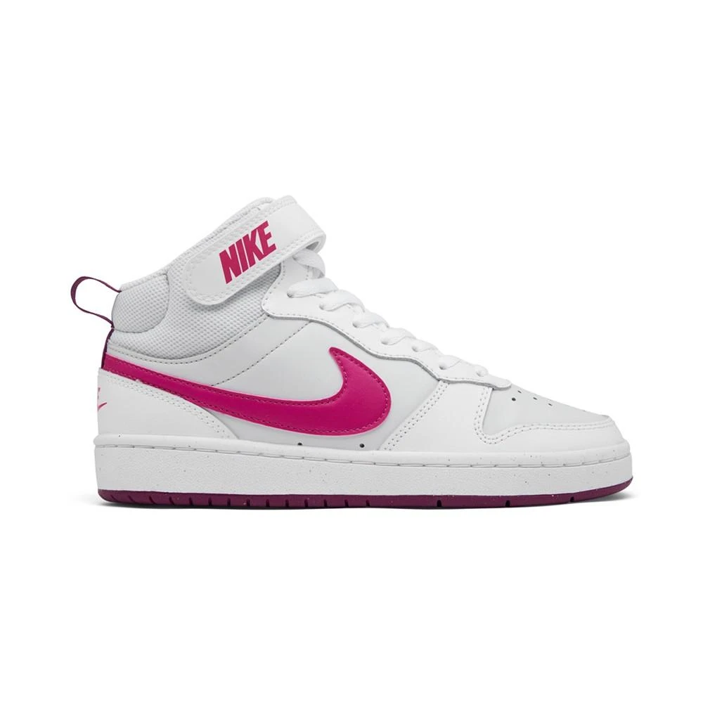 商品NIKE|Big Kids Court Borough Mid 2 Casual Sneakers from Finish Line,价格¥450,第2张图片详细描述