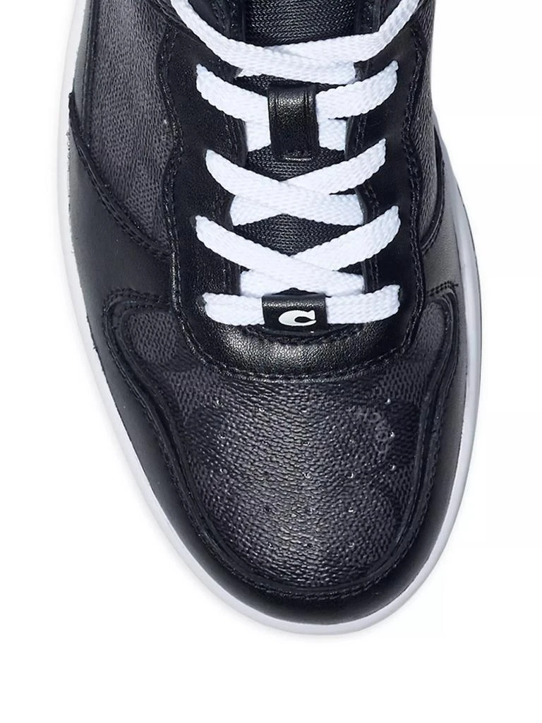 商品Coach|Signature Leather Monogrammed Sneakers,价格¥1495,第4张图片详细描述