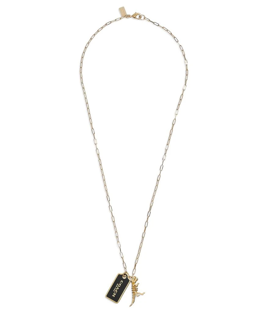 商品Coach|Hangtag Short Pendant Necklace,价格¥716,第1张图片