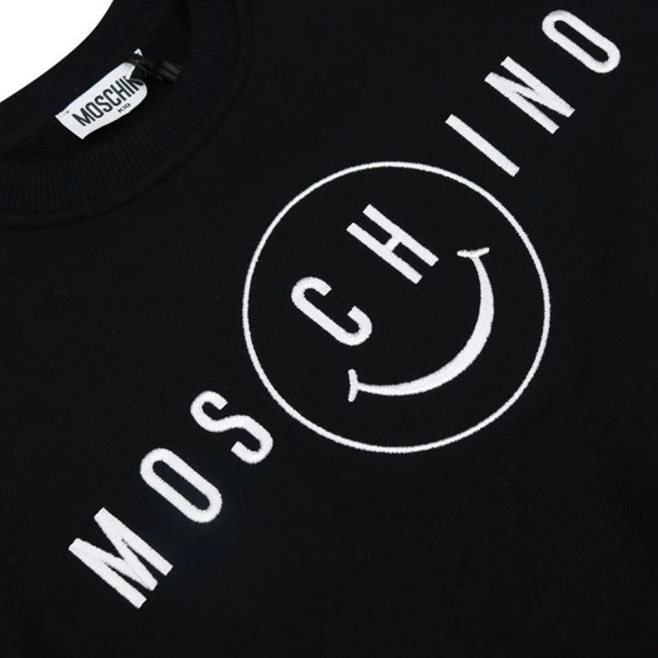 商品Moschino|Black Smiley Sweatshirt,价格¥388,第2张图片详细描述