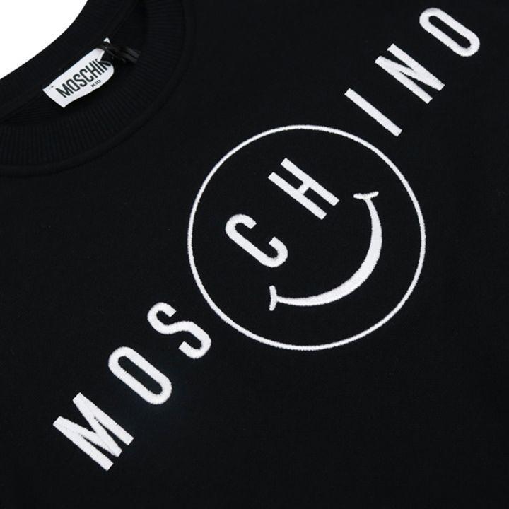 商品Moschino|Black Smiley Sweatshirt,价格¥373,第4张图片详细描述